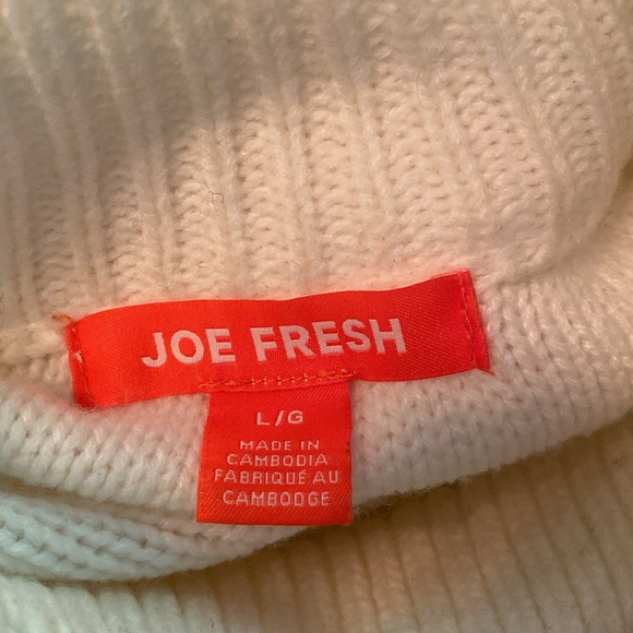 Creamy White Tunic Length Sweater - size L - Picture 5 of 6